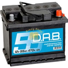 DAB Autó akkumulátor 12V 55Ah 470A