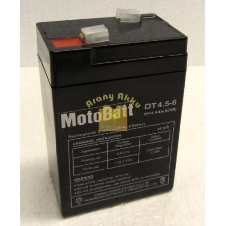 Motobatt UPS 6V 4,5Ah akkumulátor