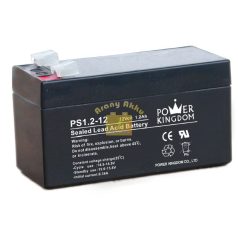   Power Kingdom 12V 1,2Ah VRLA riasztó/szünetmentes akkumulátor