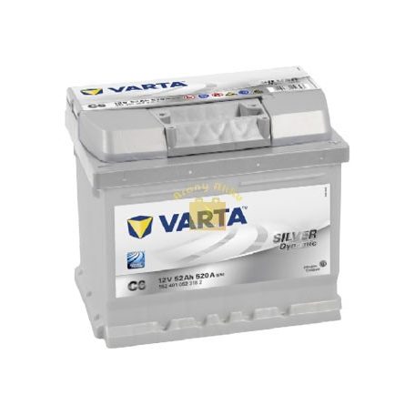 VARTA C6 Silver Dynamic 52Ah EN 520A Jobb+ (552 401 052) akkumulátor