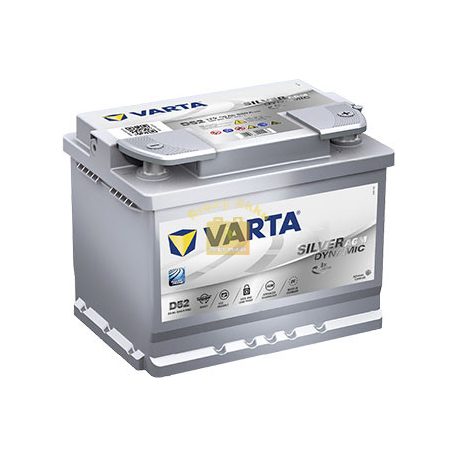 VARTA D52 Silver Dynamic AGM 60Ah 680A Jobb+ (560 901 068) akkumulátor