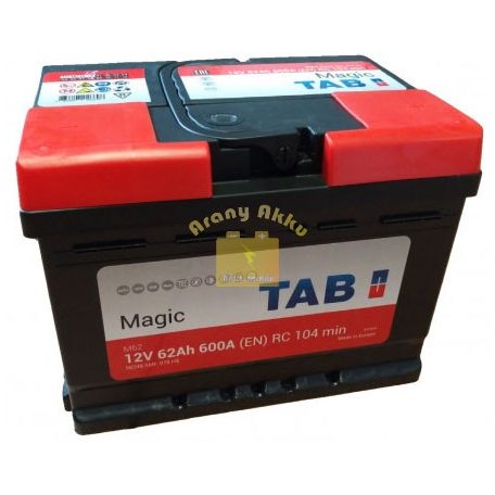 TAB Magic Autó akkumulátor 12V 62Ah 600A Jobb+